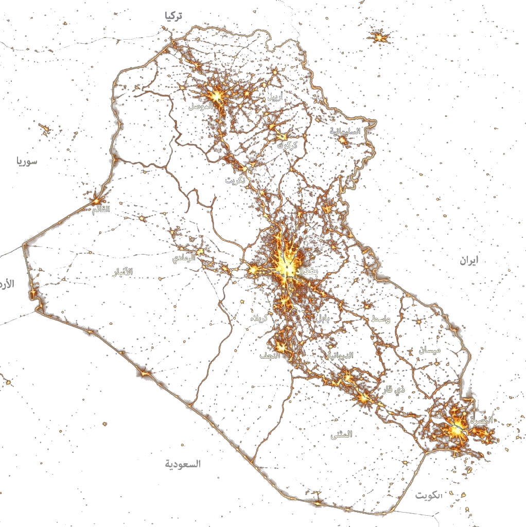 Map of Iraq showing where Bassma Group operates